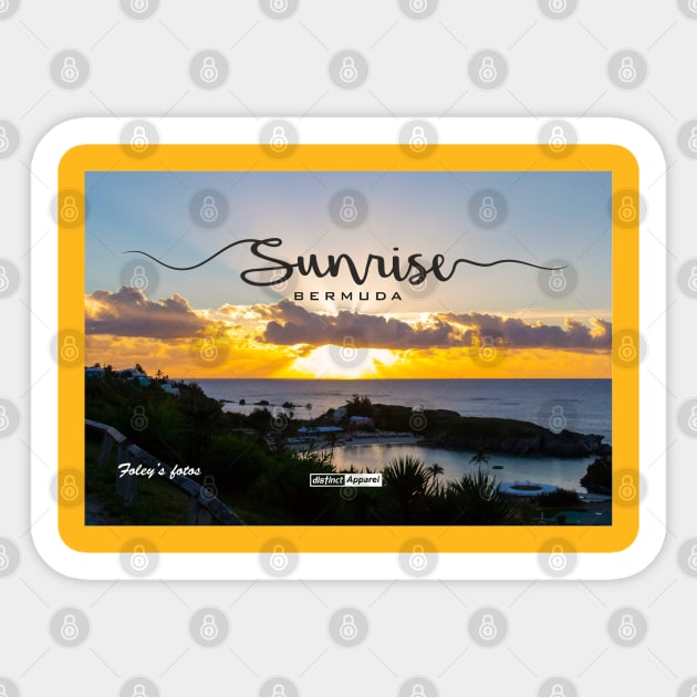 BERMUDA SUNRISE Sticker by DistinctApparel